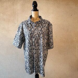 Linea Uomo Men’s Collared Button Down Shirt XXL